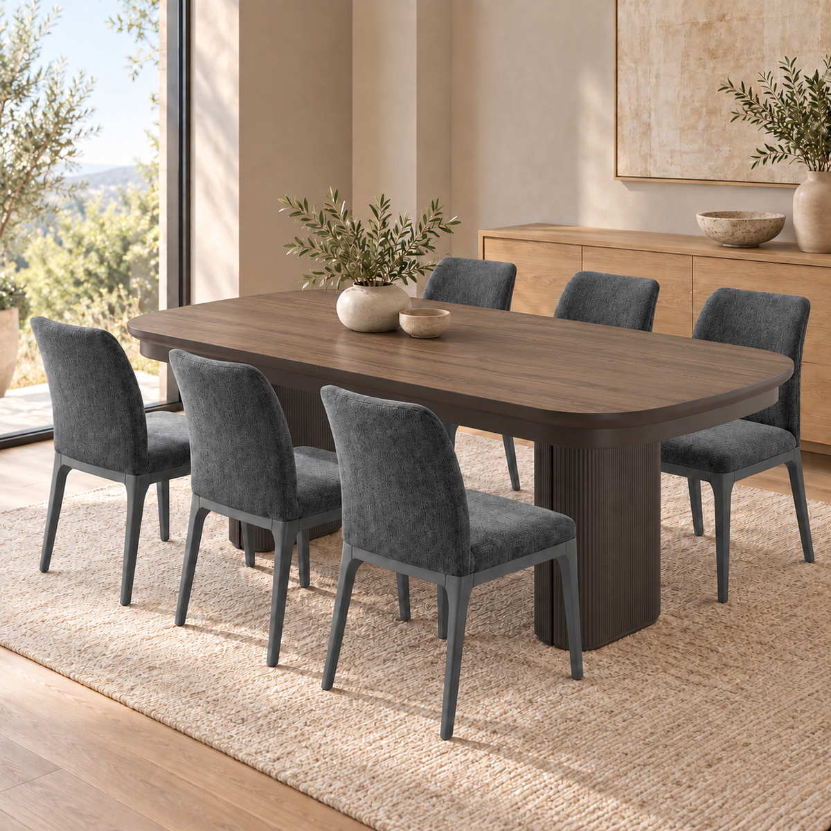 Essgruppe Asia 200-500 cm + 6 x Toronto