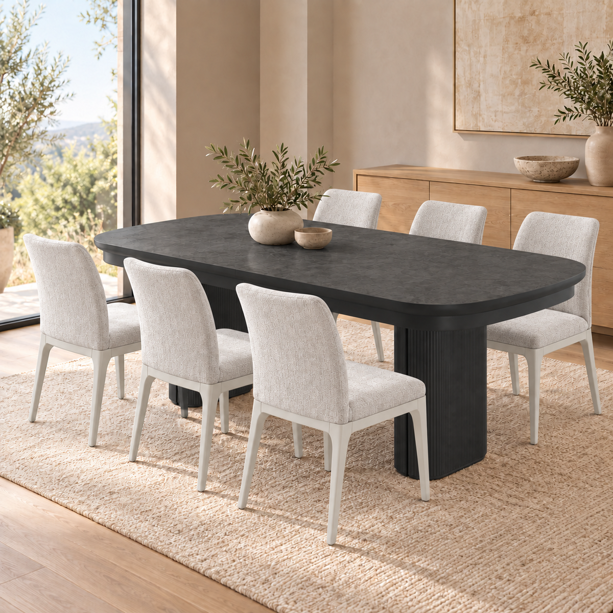 Essgruppe Asia 200-500 cm + 6 x Toronto