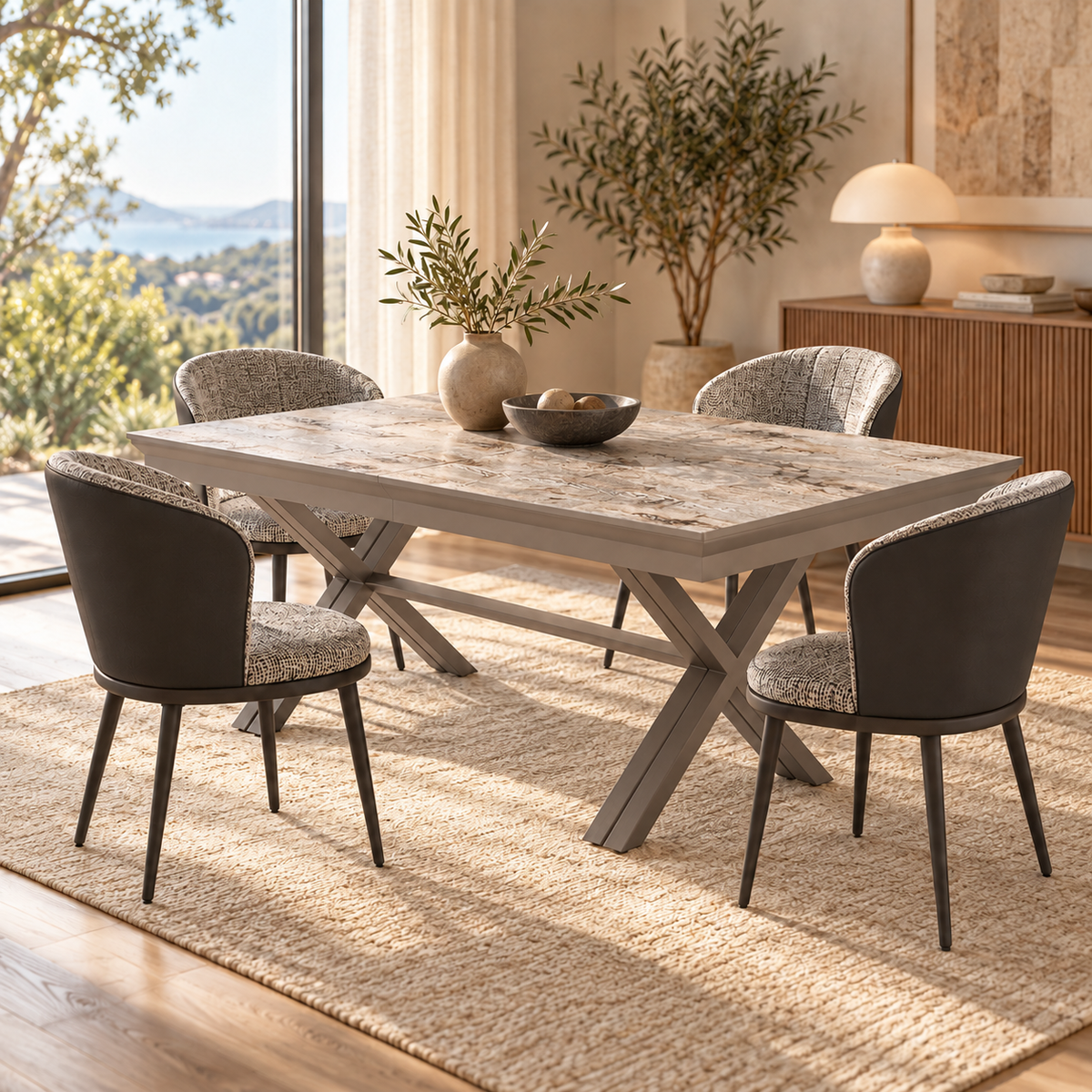 Essgruppe Royal 200-500 cm + 6 x Lipa