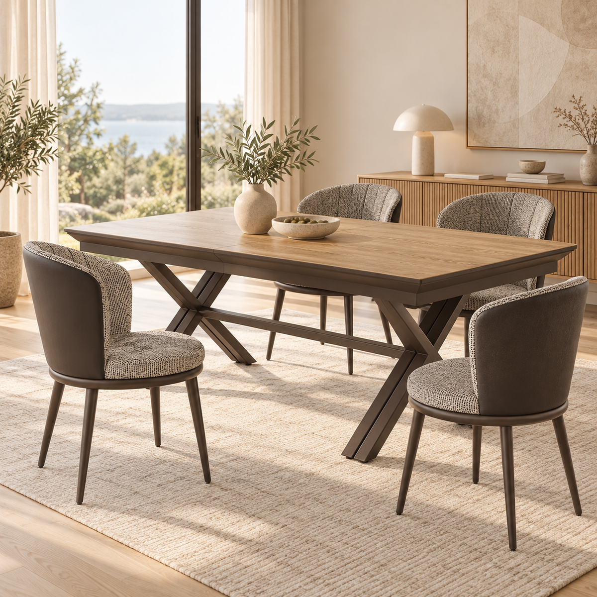 Essgruppe Royal 200-500 cm + 6 x Lipa